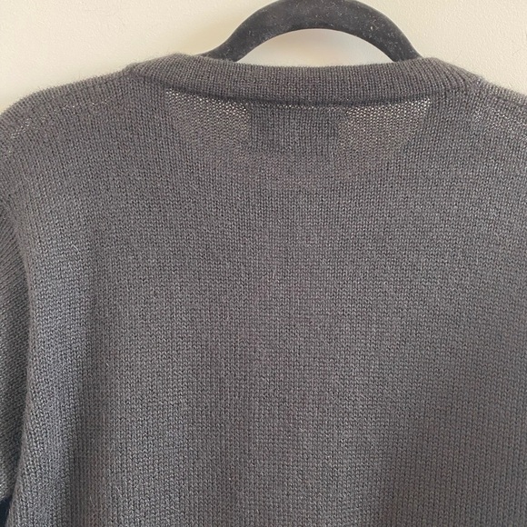 Alpaca Red & Black Cardigan Tassel Sweater By Artesanias A.T. 100% Alpaca Size M - Picture 8 of 8